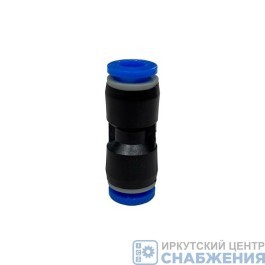 Фитинг прямой, 6х6 мм, пластик АТ10332