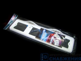 Рамка под номер, пластик, подсветка светодиодная белая