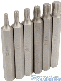 Набор бит, TORX L-75мм, 6 предм. АвтоДело 40632 Набор бит, TORX L-75мм, 6 предм. АвтоДело 40632