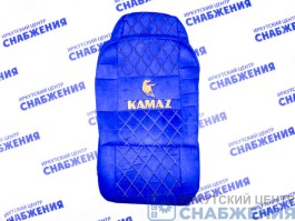 Чехол на сиденье КАМАЗ ЕВРО синий (1 ремень, 3 низких сиденья) СТЕГАННЫЙ Аликанте