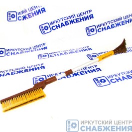 Щетка-сметка для снега со скребком, телескопическая L=87-117см AUTOVIRAZHAV-2140