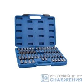 Набор торцевых головок вставка TORX T20-T70 1/2" L55-200мм 32пр. AV Steel AV-921067