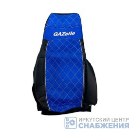 Чехол на сиденье Премиум ГАЗЕЛЬ Бизнес Черный+Синий (без ремней, 3х местный) Премиум+Алик