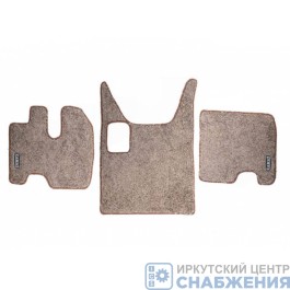 Коврики кабины KAMAZ 5490 от 2016г ворсовые (АВТС 3 коврикаАТ) (ФортунаСиний)