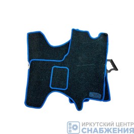 Коврики кабины ВАЛДАЙ ворсовые (АВ Водитель и пассажир) (КарлайтСиний кант)