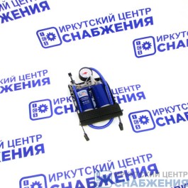 Насос ножной с манометром двойной AUTOVIRAZH AV-030969