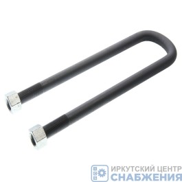 Стремянка задней рессоры L-440 М27х2.0 УРАЛ 43206 с гайками усиленная в сборе (43206-2912408) MEGAPOWER