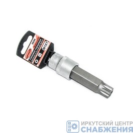 Головка торцевая 1/2", L=100мм со вставкой SPLINE М18 с отверстием Профи АвтоДело 39209 Головка торцевая 1/2", L=100мм со вставкой SPLINE М18 с отверстием Профи АвтоДело 39209