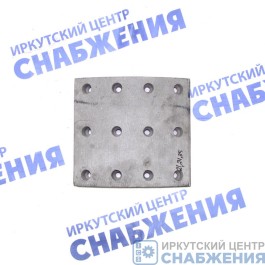 Накладка тормозная КАМАЗ сверленая расточеная нов. обр. 4х3 (4длинных и 4коротких) 6520-3501105-51/51К
