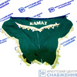 Ламбрекен "Комплект с маркой" КАМАЗ зеленый (астра) 2,2м