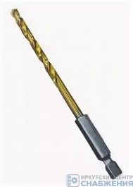 Сверло по металлу, 8.0 мм, HSS, ц/х, с титаном (уп.10) MATRIX 71802