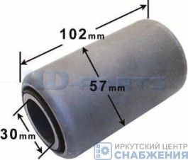 Сайлентблок полурессоры BPW 30х57х102 SEM 7781