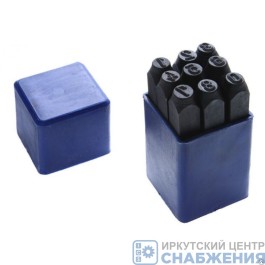 Набор клейм цифровых, 5мм (стальные) ТЕХМАШ 11356