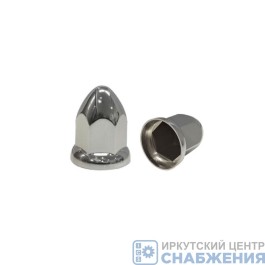 Колпачок на гайку 38мм h=71мм пластик хром DIAMOND HOPE DH-YY11173