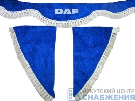 Ламбрекен "Комплект с маркой" DAF синий (астра) 2,2м