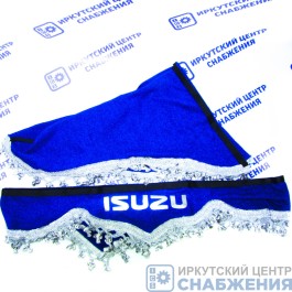 Ламбрекен "Комплект с маркой" ISUZU синий (астра) 1.8м