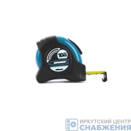 Рулетка, 10мх25мм, обрезин.магнитный зацеп. 2-х стороняя шкала, автоматическая GROSS  31115