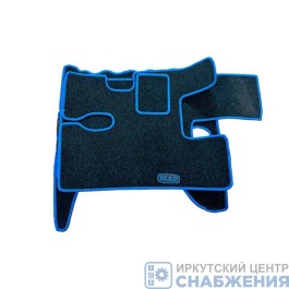 Коврики кабины МАЗ ЕВРО ворсовые от 2021г.в. (АВС 3 коврика МТ) (КарлайтЧерный кант) 110