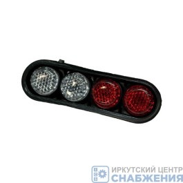 Болты крепления номера декор красные/белые АВ025-к