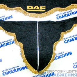 Ламбрекен "Комплект с маркой" DAF черный (астра) 2,2м