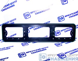 Рамка под номер, пластик, средняя черная АВ006-ч