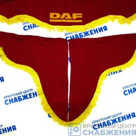 Ламбрекен "Комплект с маркой" DAF красный (астра) 2.2м