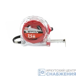 Рулетка, 7,5мх25мм,корпус из поликарбоната MATRIX, 31074