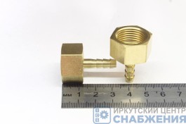 Штуцер М18х1.5 шланг 6мм ВР СШВ6М18