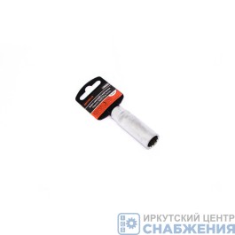 Головка торцевая глубокая 12гр. 3/8" 14мм свечная АвтоДело PRO 39263 Головка торцевая глубокая 12гр. 3/8" 14мм свечная АвтоДело PRO 39263