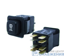 Выключатель электрофакельного обогрева 24В КНОПКА КАМАЗ ЕВРО, МАЗ ЕВРО АВАР 3842.3710-11.36М