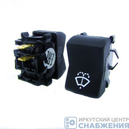 Выключатель стеклоочистителя и стеклоомывателя 24В КНОПКА КАМАЗ ЕВРО, МАЗ ЕВРО, АВАР 3842.3710-11.18М