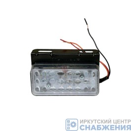 Указатель габарита белый, с кронштейном LED 120х88х49 24V RGB, SD-6008-11
