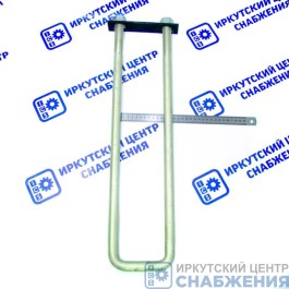 Хомут платформы в сборе L-650 М22х1.5 (пластина+2 гайки) А-089-22-004