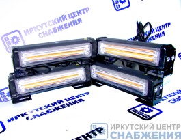 Маяк проблесковый 10-30V 24W L=165мм светодиодная односторонняя панель, 8 режимов АВТОТОРГ АТ14312