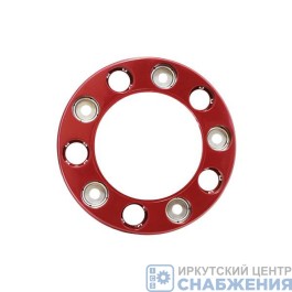 Колпак колеса передний R-22.5, евродиск, ободок бордо пластик АТ59255