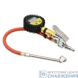 Манометр для шин 16 Атм со шлангом и штуцером цифровой дисплей АТ34311