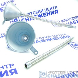 Воронка для бензина 370мм, металлическая с гибким наконечником JTC-3108A Воронка для бензина 370мм, металлическая с гибким наконечником JTC-3108A