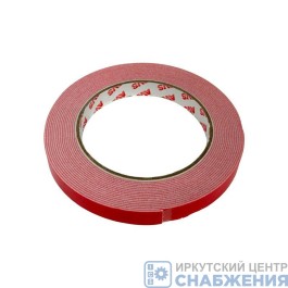 Скотч двухсторонний (12ммх5м) (белый) вспененная основа A07713S