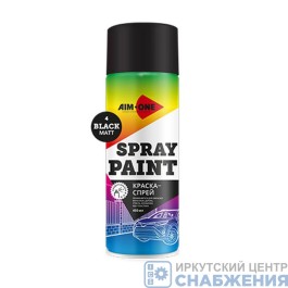 Краска черная матовая 450мл AIM-ONE SP-MB4