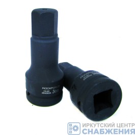 Головка-бита торцевая ударная 6гр. 3/4" 24мм L=100мм удлиненная ROCKFORCE RF-2649024