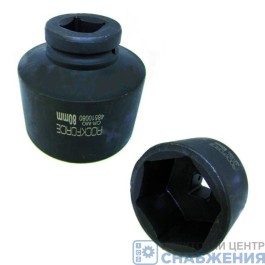 Головка торцевая ударная 6гр. 1" 80мм L=100мм удлиненная ROCKFORCE RF-48510080