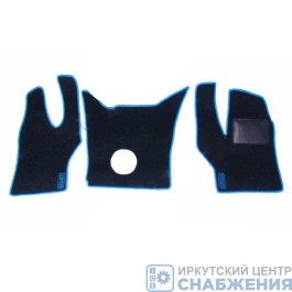 Коврики кабины УРАЛ-NEXT, Газель NEXT ворсовые (АВС 3 коврикаМТ) (КарлайтСиний кант) Коврики кабины УРАЛ-NEXT, Газель NEXT ворсовые (АВС 3 коврикаМТ) (КарлайтСиний кант)