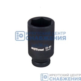 Головка ударная удлиненная 6гр. 1/2" 32мм AV Steel AV-720132 Головка ударная удлиненная 6гр. 1/2" 32мм AV Steel AV-720132