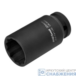 Головка торцевая ударная удлиненная 12гр. 1/2" 30мм AV Steel AV-721130 Головка торцевая ударная удлиненная 12гр. 1/2" 30мм AV Steel AV-721130