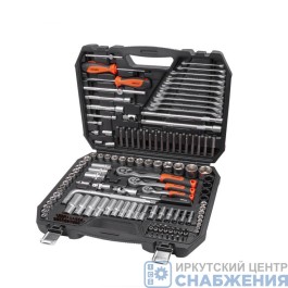 Набор инструмента, 6гр.1/4", 3/8", 1/2" пластик.кейс, 144пр. AV-011144  AV Steel Набор инструмента, 6гр.1/4", 3/8", 1/2" пластик.кейс, 144пр. AV-011144  AV Steel
