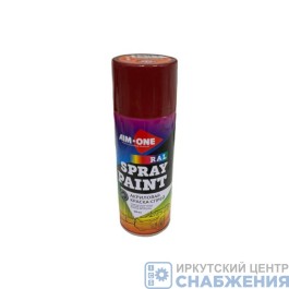 Краска сигнально-красная 450мл AIM-ONE RAL-3001