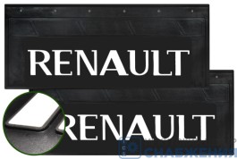 Брызговик 270х660 узкий RENAULT со светоотражающей белой основой 1155/1-/АТ37874 Брызговик 270х660 узкий RENAULT со светоотражающей белой основой 1155/1-/АТ37874