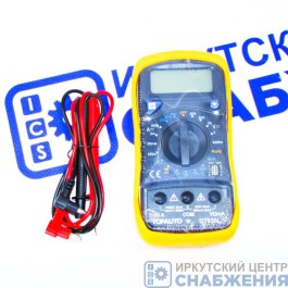Мультитестер цифровой, звуковая прозвонка цепи, в защитном чехле, подсветка Топ Авто DT830L