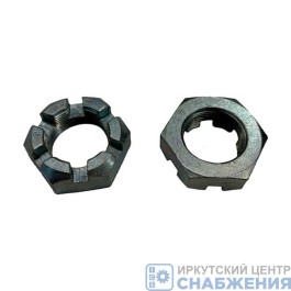 Гайка М 30х1.5 валов КР, лебедки УРАЛ корончатая 335033-П29