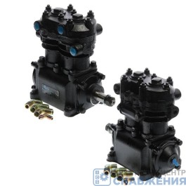 Компрессор 2-х цилиндровый МАЗ, УРАЛ, ЗИЛ без шкива 210л/мин MEGAPOWER 350-27-008